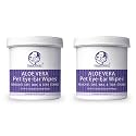 Foodie Puppies Anti-Bacterial Pet Eye - Ear Wipes 150 Pieces - (Pack of 2) for Dogs, Cats and Other Small Animals | Daily Care Eye Wipes Suitable for Cleaning Tears Stains, Eye Debris, Wax, Odor, Dirt
