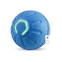 Foodie Puppies Automatic Rolling Smart LED Ball for Cats, Kittens and Puppies - (Dotted LED Ball) with Tail & Bird Sound | Rechargeable, 2Mode, Obstacle Avoiding, Interactive Chasing Toy (Size: 5cm)