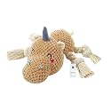 Foodie Puppies Cotton Filled Rope Plush Squeaky Toy - (Walrus) for Dogs | Soft, Stuffed Interactive Cute Sound Teething Dog Toy | Plush Dog Toys for Small, Medium and Large Dogs