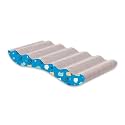 Foodie Puppies 2-in-1 Reversible Cat Scratcher Pad with Catnip for Cats &amp; Kittens, (Zig Zag, 43 x 23 x 6 cm) | Durable Corrugated Cardboard Cat Scratching Board | Scratch Post for Furniture Protection