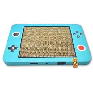 foodie puppies cat scratching pad with catnip corrugated cat scratcher cardboard for indoor cats kitten for furniture protection durable texture design gamey pack of 1