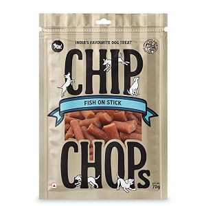 foodie puppies chip chops dog treats different flavors available with multi packs 70gm fish on stick with free key ring
