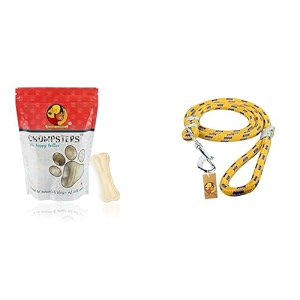 foodie puppies chompsters rawhide pressed bone calcium treat for for all life stages of dogs - 3inch 6 bones amp foodie puppies dog training walking leash rope - nylon leash - 12mm