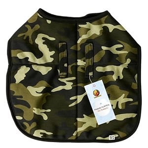 foodie puppies dog winter clothes reversible pet jacket - red amp black 10 inch printed warm fleece coat windproof water resistant padded cold weather comfortable coat adjustable with velcro tape