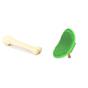 foodie puppies dog nylon hard chew 9inch bone toys1 piece amp pet massage rubber bath glove