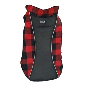 foodie puppies dog winter clothes reversible pet jacket - black 28 inch printed warm fleece coat windproof water resistant padded cold weather comfortable wearing coat adjustable with velcro tape