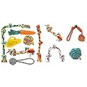 Foodie Puppies Durable Cotton Rope Chew Toy (7 in 1 Combo) &amp; Dog Rope Combo(2Knot + 3Knot + Ball + 2knotBall)