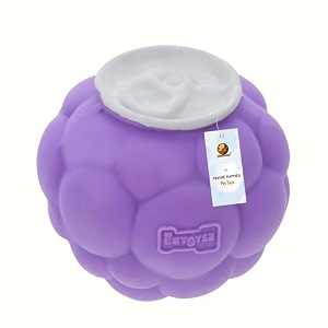 foodie puppies eetoys dog ball natural latex rubber squeaky toy - bubble ball large small to medium dogs amp puppy  bouncing floating training durable fetch amp chew safe play toy