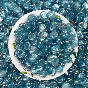 foodie puppies flat glass clear stone 10kg metallic brown for aquariums fireplace firepit glass for indoor and outdoor vase filler hydroponics plants home decor and diy craft
