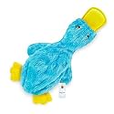 Foodie Puppies Interactive Dog Squeaky Plush Toy - (Blue Swan) | Durable Crinkle Papered, Cotton Stuffed Chew Toy for Teething, Cuddling, Playing and Training | for Small to Medium Dogs (Size: 30cm)