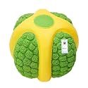 Foodie Puppies Interactive Non-Toxic Soft Latex Squeaky Chew Toy for Puppies and Small Dogs (Green Melon Ball - Small) | Chewing, Floating, Training, and Bouncing | Reduce Separation Anxiety