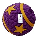 Foodie Puppies Interactive Non-Toxic Soft Latex Squeaky Chew Toy for Puppies and Small Dogs (Purple Star Ball - Small) | Chewing, Floating, Training &amp; Bouncing | Reduce Separation Anxiety (Size: 5cm)