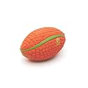 Foodie Puppies Interactive Soft Latex Squeaky Chew Toy - (Corn Rugby - Small) for Small Dogs and Puppies | Non-Toxic, Durable, Chewing, Floating, Soft Teething, Training &amp; Bouncing Pet Toy