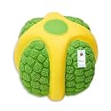 Foodie Puppies Interactive Non-Toxic Soft Latex Squeaky Chew Toy for Small to Medium Dogs (Green Melon Ball - Large) | Chewing, Floating, Training, and Bouncing | Reduce Separation Anxiety