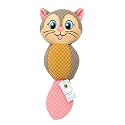 Foodie Puppies Elephant Plush Dog Toy with Big Ears – Soft Ribbed Fabric Squeaky Toy, Safe Bite-Friendly and Cuddly, Ideal for Indoor Play, Gentle Chewing and Comfort for Puppies & All Breeds Dogs