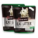 Foodie Puppies Katze King 14Kg/20L Cat Litter with Apple Fragrance - (7Kg/10L x Pack of 2) | Clay Granules, Scoop-able, Non-Dust | Clumps Quickly, Highly Absorbent, Odor Control