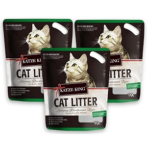 foodie puppies katze king cat litter 10l7kg pack of 3  apple fragrance cat litter clean non-dust clumping type exclusive scoopable with odour control