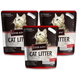 foodie puppies katze king cat litter 10l7kg pack of 3  strawberry fragrance cat litter clean non-dust clumping type exclusive scoopable with odour control