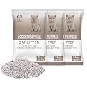 Foodie Puppies Natural Bentonite Cat Litter Sand - (5kg, Pack of 3) with Lavender Fragrance for Cats and Kittens | Clean Low-dust Strong Deodorant Litter Tray Refill with Odor Controlling