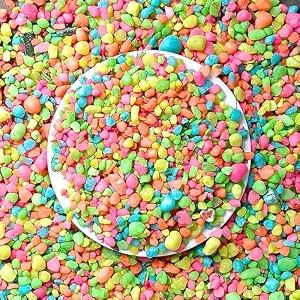 foodie puppies multicolour marble crush 2kg 05cm - 1cm for home decoration vase fillers aquariumfish tank garden and swimming pool polished river rock unplanted substrate