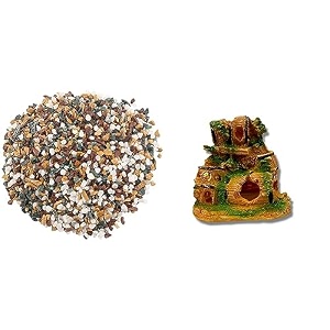 foodie puppies natural gravel mix marble 5kg 7mm - 13mm amp outdoor pebble amp underwater drums 17cm x 12cm x 16cm