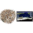 Foodie Puppies Natural Gravel (Mix Marble, 5Kg) (7mm - 13mm) & Outdoor Pebble & Natural Sugar Size Sand Gravel (White Sand - 2.5Kg)
