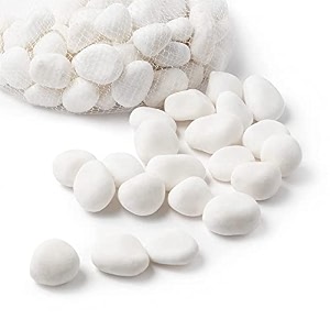 foodie puppies natural polished decorative white stones - medium 5kg 2cm - 35cm for aquariums fish and turtle tank terrariums and plant pot  unplanted substrate for aquarium decoration