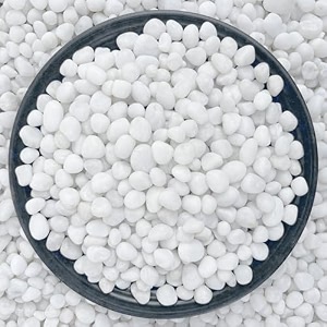 foodie puppies natural polished decorative white stones - small 5kg 1cm - 25cm for home decoration vase filler aquariumfish tank garden and swimming pool  river pebbles unplanted substrate