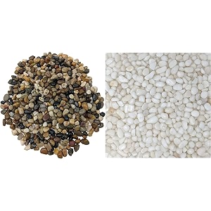 foodie puppies natural polished gravel stone 3kg 15cm - 35cm - multipurpose uses stones amp white small glossy stones polished 900g