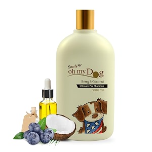 foodie puppies oh my dog berry amp coconut shampoo for dogs and puppies - 500ml  paraben amp cruelty-free ultimate pet shampoo  maintain fur moistured and hydrated  suitable for all breeds and sizes