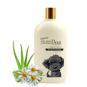 foodie puppies oh my dog odour control shampoo for dogs and puppies - 500ml  paraben amp cruelty-free ultimate pet shampoo  eliminates bad odour  shiny amp soft fur  suitable for all breeds and sizes