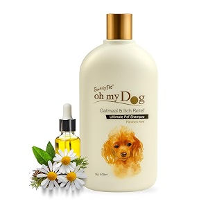 foodie puppies oh my dog oatmeal shampoo for dogs and puppies - 500ml  paraben amp cruelty-free ultimate pet shampoo  shiny soft fur and itch-relief coat  suitable for all breeds and sizes