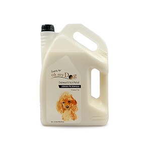 foodie puppies oh my dog oatmeal shampoo for dogs and puppies - 5ltr  paraben amp cruelty-free ultimate pet shampoo  shiny soft fur and itch-relief coat  suitable for all breeds and sizes