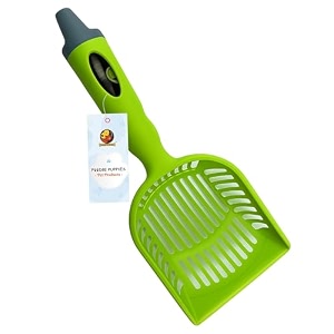foodie puppies one handed pet litter scoop with poop bag holding space and cute design scooper for catdogkittenrabbitguinea pig - color may vary