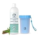 Foodie Puppies Paw Cleaner Combo for Dogs and Cats | Paw Cleaner Silicone Bristle Cup (Large) and Neem Foam Refill - 500ml | No-Rinse, Quick Dry, Lick-Safe, Allergen-Free, Moisturising &amp; Freshening