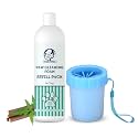 Foodie Puppies Paw Cleaner Combo for Dogs and Cats | Paw Cleaner Silicone Bristle Cup (Small) and Neem Foam Refill - 500ml | No-Rinse, Quick Dry, Lick-Safe, Allergen-Free, Moisturising &amp; Freshening