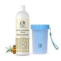 Foodie Puppies Paw Cleaner Combo for Dogs and Cats | Paw Cleaner Silicone Bristle Cup (Large) and Twilight Mist Foam Refill - 500ml | No-Rinse, Quick Dry, Lick-Safe, Moisturising and Freshening