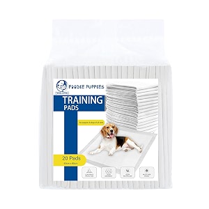 foodie puppies pee amp potty pet training pad for puppies amp dogs  leak proof protection  ultra-absorbent  odor neutralizer  multilayer design 60x90cm - 20pcs