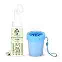 Foodie Puppies Pet Paw Care 2-in-1 Combo of Paw Cleaning Foam (Jasmine, 150ml) and Paw Cleaner (Small) for Dogs &amp; Puppies | Moisturizes &amp; Softens Dry Paws | Quick Cleaning, Remove Dirt &amp; Muds