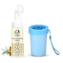 Foodie Puppies Pet Paw Care 2-in-1 Combo of Paw Cleaning Foam (Twilight Mist, 150ml) and Paw Cleaner (Large) for Dogs &amp; Puppies | Moisturizes &amp; Softens Dry Paws | Quick Cleaning, Remove Dirt &amp; Muds