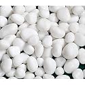 Foodie Puppies Polished White Pebbles Glossy Stones - (Large, 10Kg) (2.5cm - 4cm) | for Home Decorative, Vase Fillers, Aquarium Fish Tank, Garden River Rock Unplanted Substrate