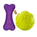 Foodie Puppies Rubber Dental Puppy Teething Chew O-Ring Shape Toy - (Orbit Ring) for Puppies and Small Dogs | Teether Elastic Dog Molar Tooth Cleaning Toy (Colour May Vary)