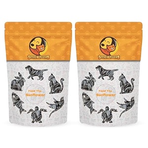 foodie puppies striped sunflower seeds bird food - 2kg pouch for parrots parakeets lovebird cockatiels macaws conures budgies african grey cockatoo amp java birds