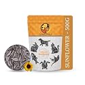 Foodie Puppies Striped Sunflower Seeds Bird Food - (500gm, Pouch) for Parrots, Parakeets, Lovebird, Cockatiels, Macaws, Conures, Budgies, African Grey, Cockatoo, &amp; Java Birds