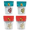 Foodie Puppies Treat Combo for Puppies and Dogs - Barksticks Chicken Stick, Mutton Stick, White Twisted Stick, and Chompster 3inch Bone - 250gm Each | Improves Dental Health, Freshen Breath