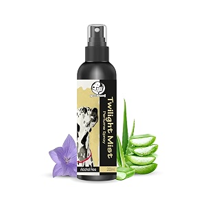 foodie puppies twilight mist dog perfume spray - 200 ml with extract of lavender amp aloevera  daily use safe deodorizer coat perfume body bad odor - safe amp effective pet-friendly