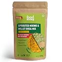 Foodstrong Sprouted Moong Instant Chilla/Dosa Mix with the Goodness of Millets, Healthy Delicious Breakfast, 22 g Protein, 5 g Fibre, Easy to Digest, 150 g (Chilli Chat)