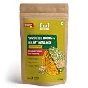 Foodstrong Sprouted Moong Instant Chilla/Dosa Mix with the Goodness of Millets, Healthy Delicious Breakfast, 22 g Protein, 5 g Fibre, Easy to Digest, 150 g (Chilli Garlic)