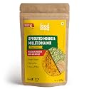 Foodstrong Sprouted Moong Instant Chilla/Dosa Mix with the Goodness of Millets, Healthy Delicious Breakfast, 22 g Protein, 5 g Fibre, Easy to Digest, 150 g (Classic Salted)