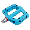 FOOKER MTB Pedals Mountain Bike Pedals 3 Bearing Non-Slip Lightweight Nylon Fiber Bicycle Platform Pedals for BMX MTB 9/16"